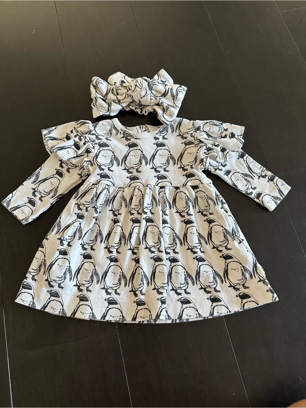 Kate Quinn Cotton Penguin Dress with headband